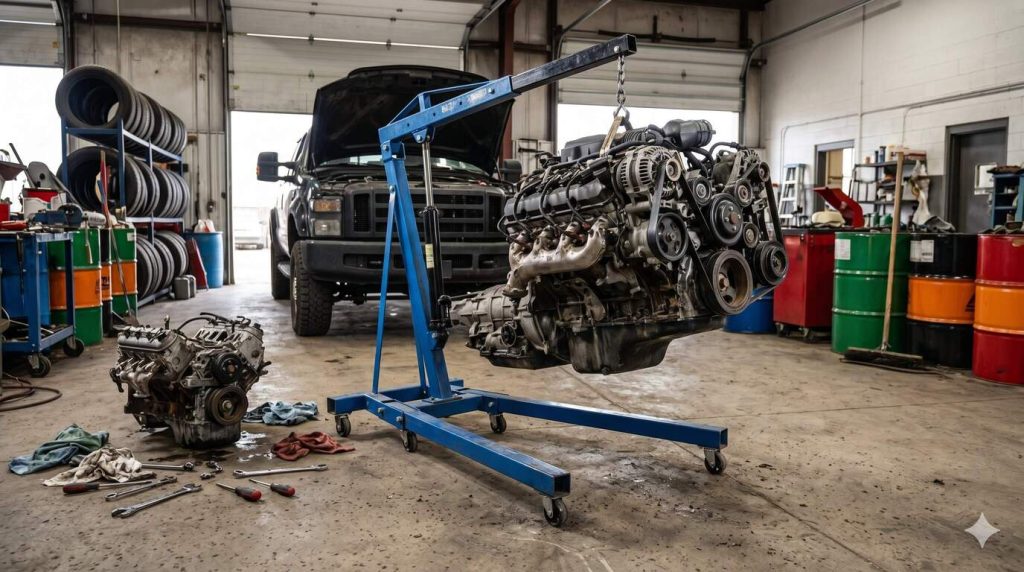 is a 1-ton engine hoist enough