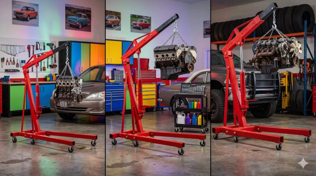 typical engine hoist lift heights