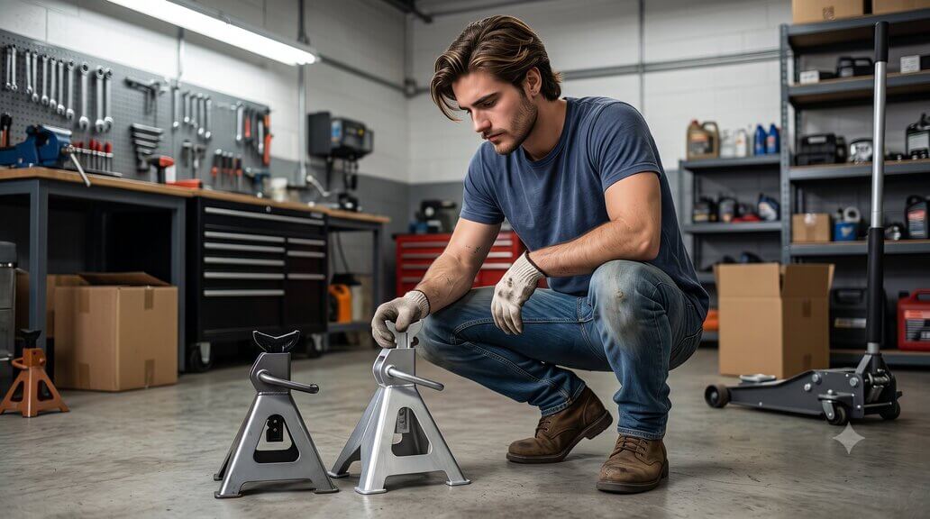 Aluminum jack stands exist too