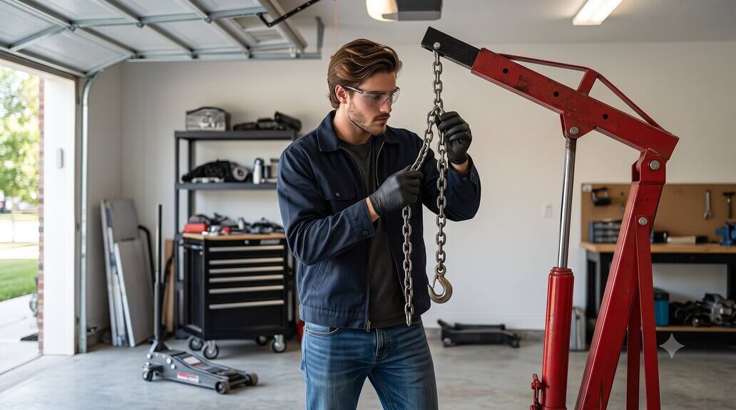 The chain and hardware